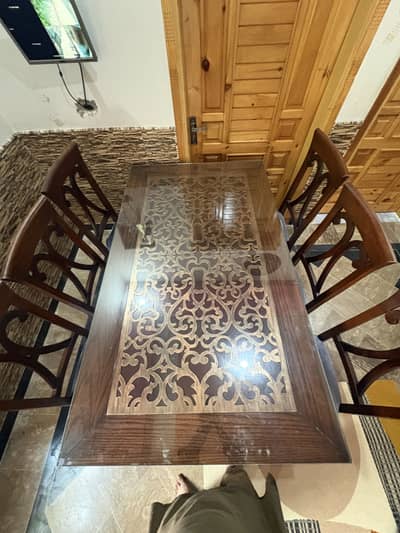 Dinning Table with 6 Chairs (Shisham wood)