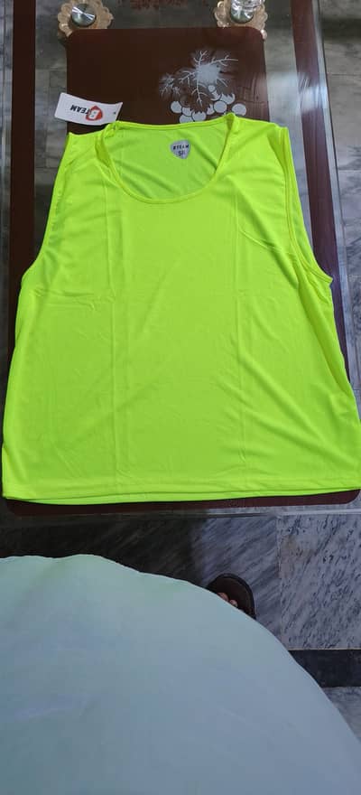 Brand New B TEAM Neon Green Sports Training Vest