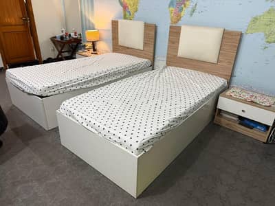 Kids Single bed set for sale | single bed with side table