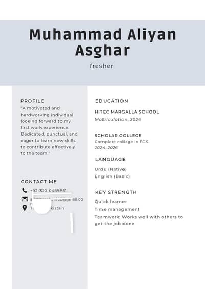 need job for fresher