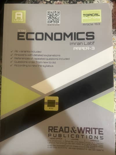 A levels Economics Paper 3 Topical Imran Latif