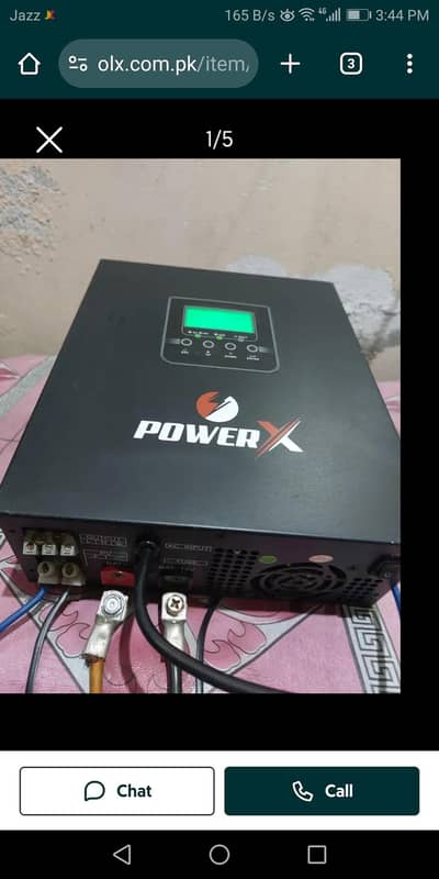Power X solar inverter 2500VA 24V DC