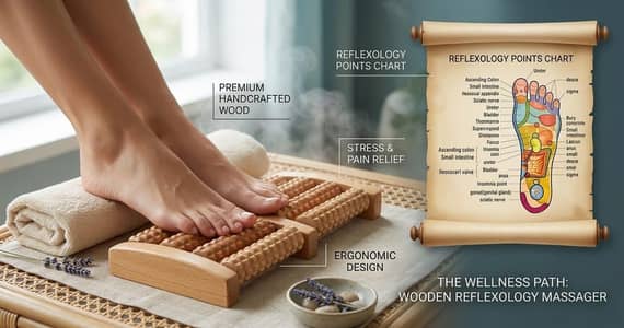 Wooden Foot Massager Roller