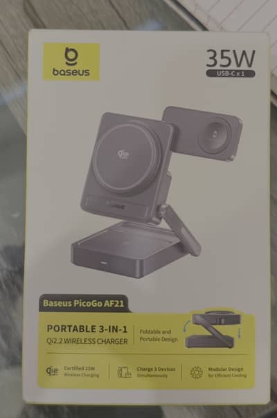 Baseus PicoGo AF21 3-in-1 Qi2.2 Wireless Charger