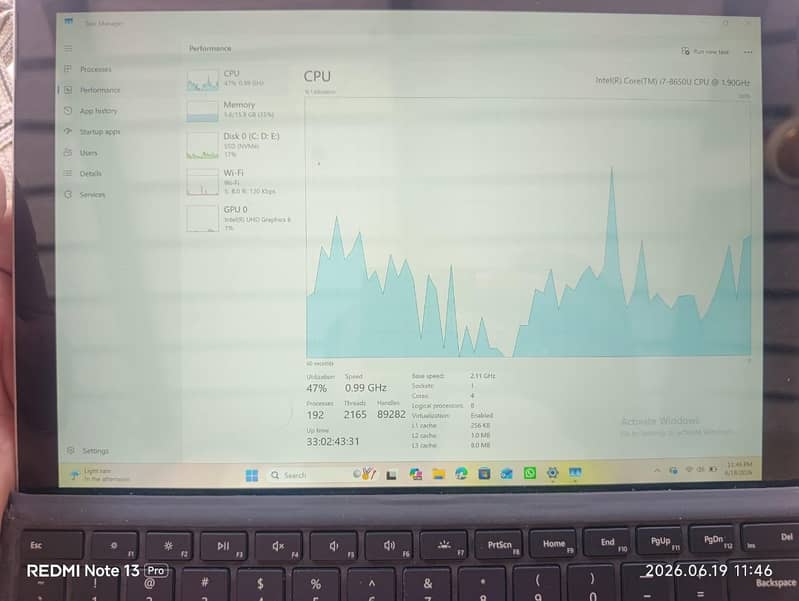 Microsoft surface pro 6 3