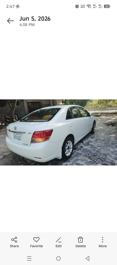 Toyota Allion 2007 push start