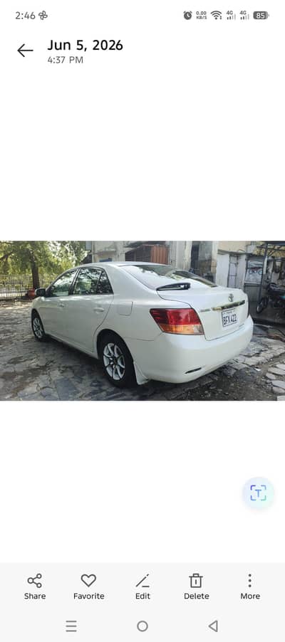 Toyota Allion 2007 push start