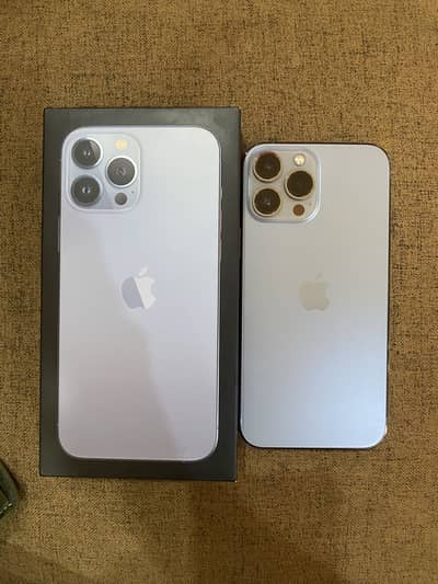 iPhone 13 Pro Max 256gb Non PTA Siera Blue Colour