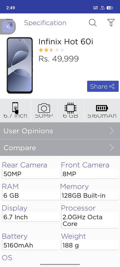 Infinix Other Model 60i