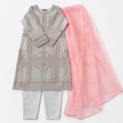 Luxury Embroidered Fancy 3 Pc Suit