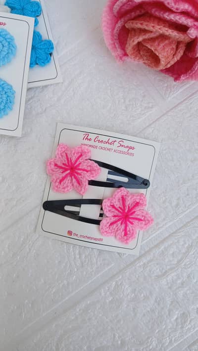 Crochet Hairclips
