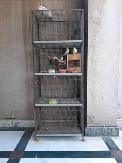 2.5ft by 1.5ft cage 4 portion iron cage