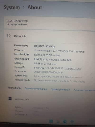 HP i5 12th Gen