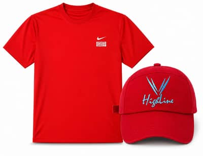 Summer Red combo Set cotton t shirt with Cap