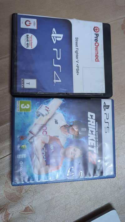 PS5 & PS4 Game Combo – Cricket 22 (PS5) + Street Fighter V (PS4