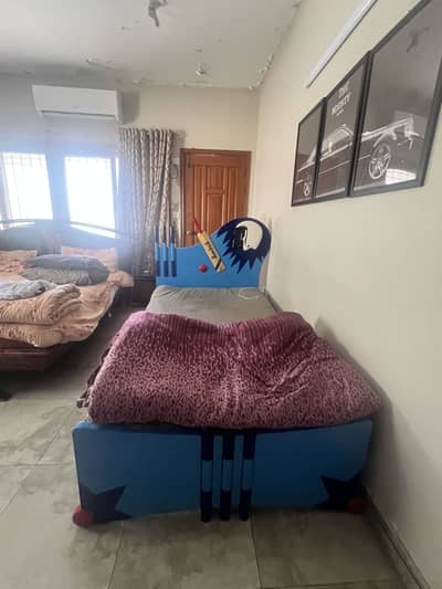 Single Bed Kids Cricket Design