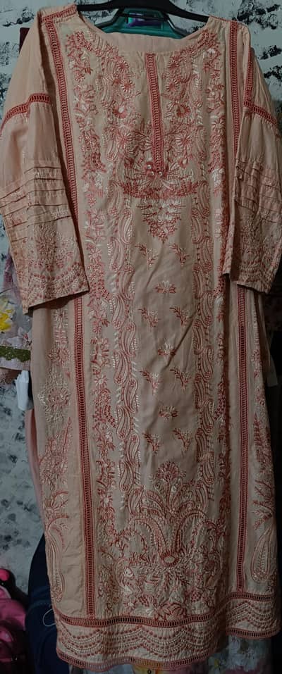 medium and samall size beechtree dress ready to wear fully embroidered