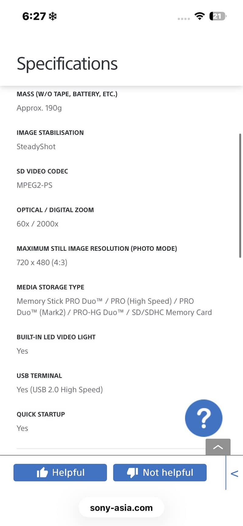 Video camera 8