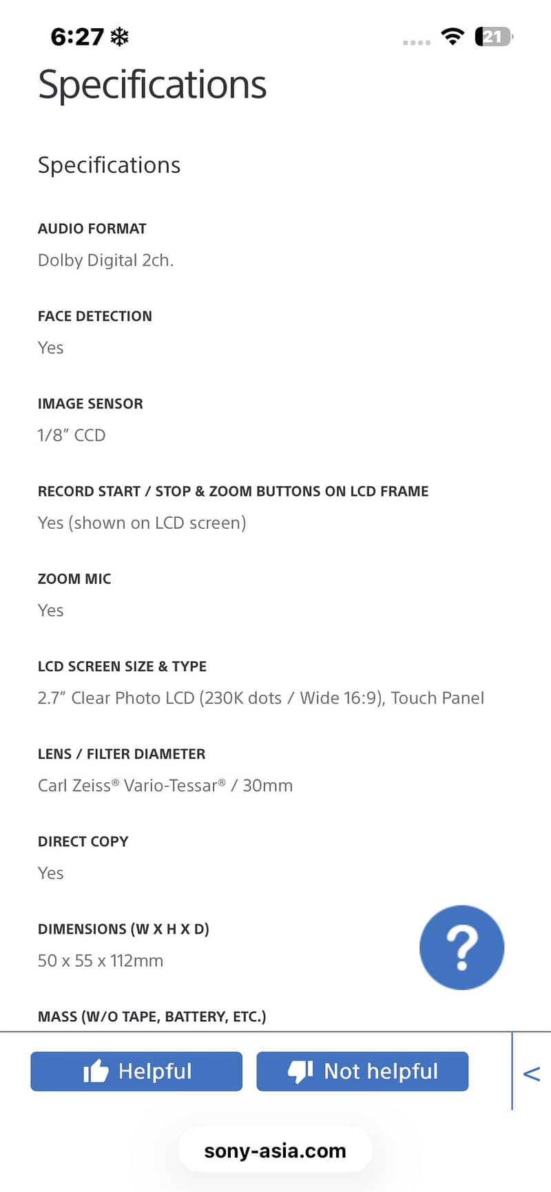 Video camera 9