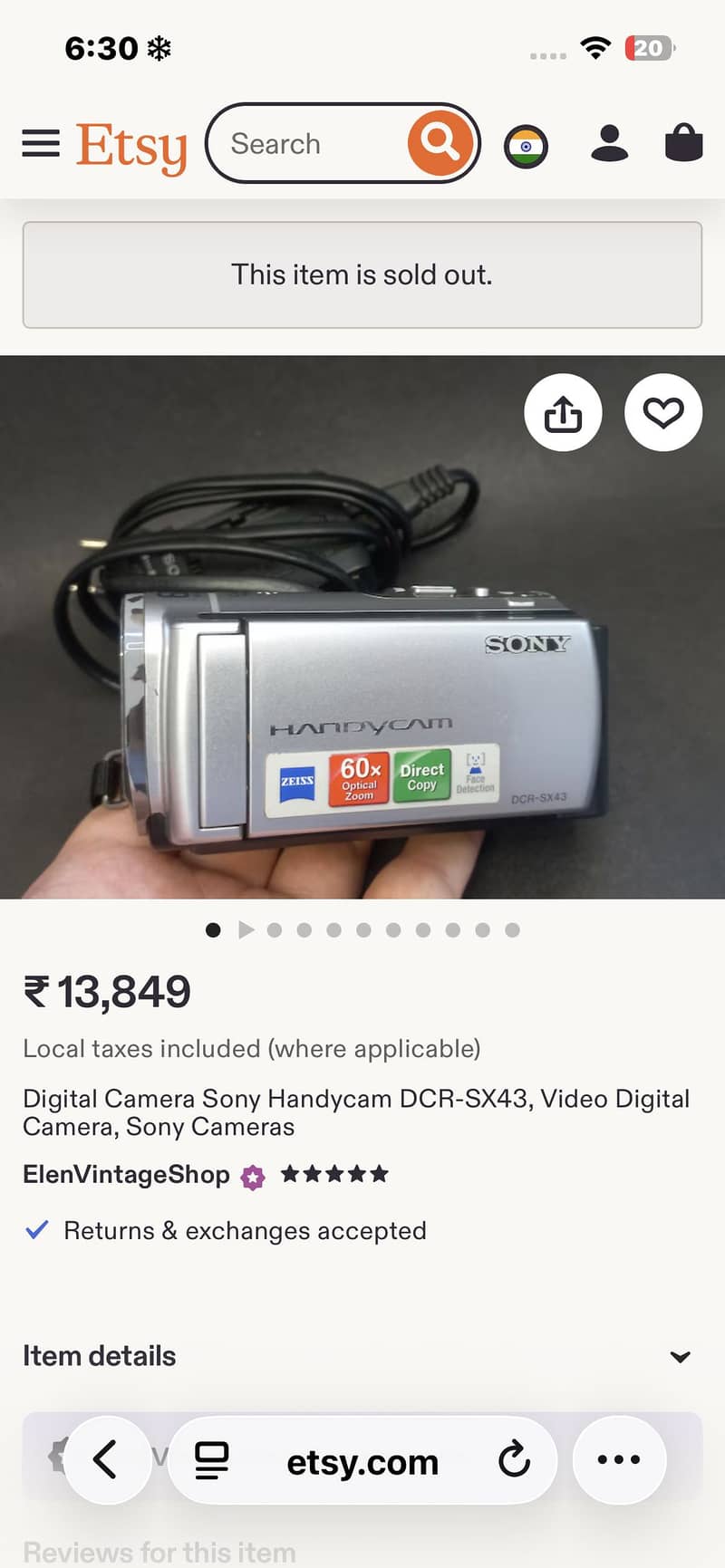 Video camera 10