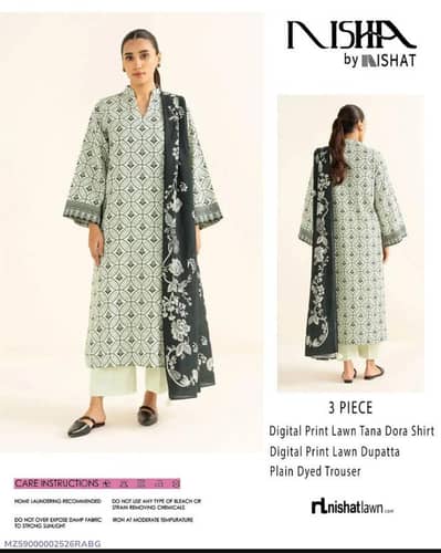 Nisha by Nishat 3 Piece Digital Print Lawn