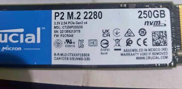 Nvme gen 4 250gb