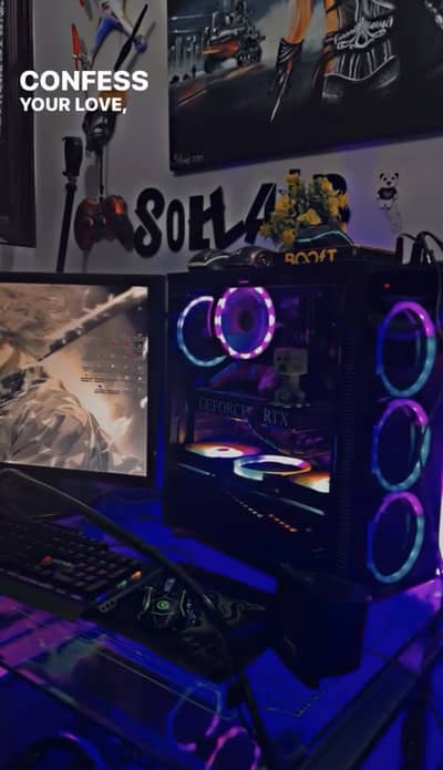 Gaming pc setup complete for sale