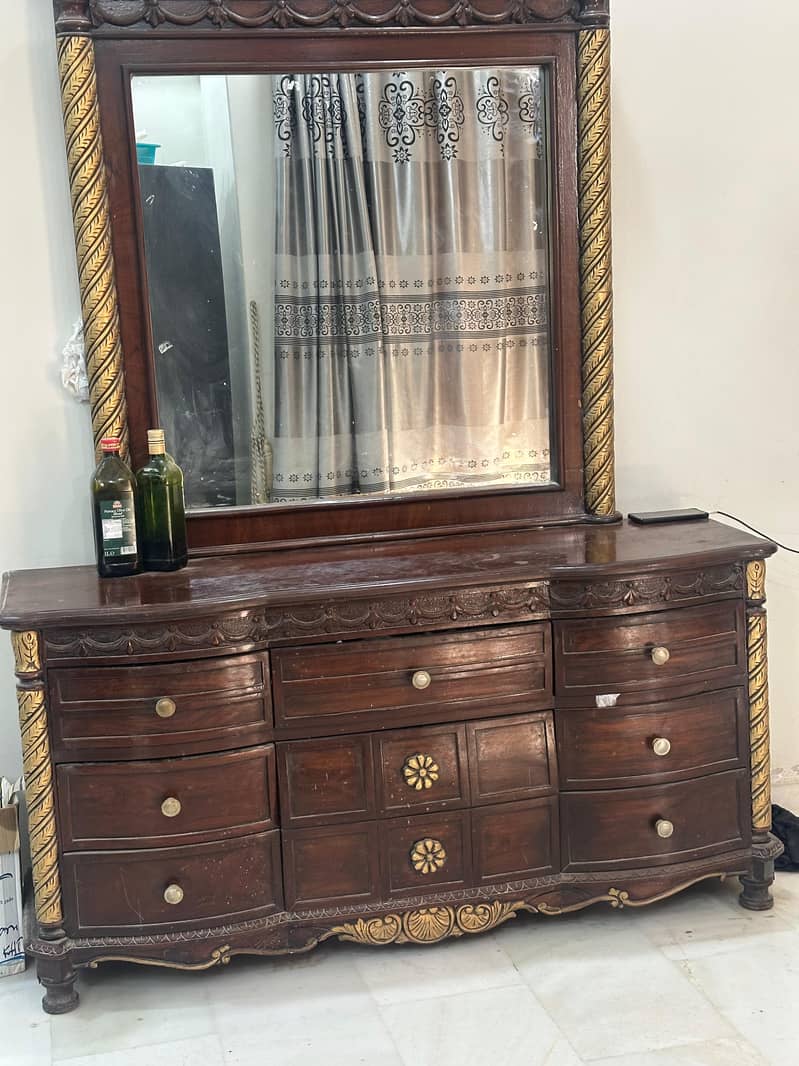 King size bed SOLID WOOD 1