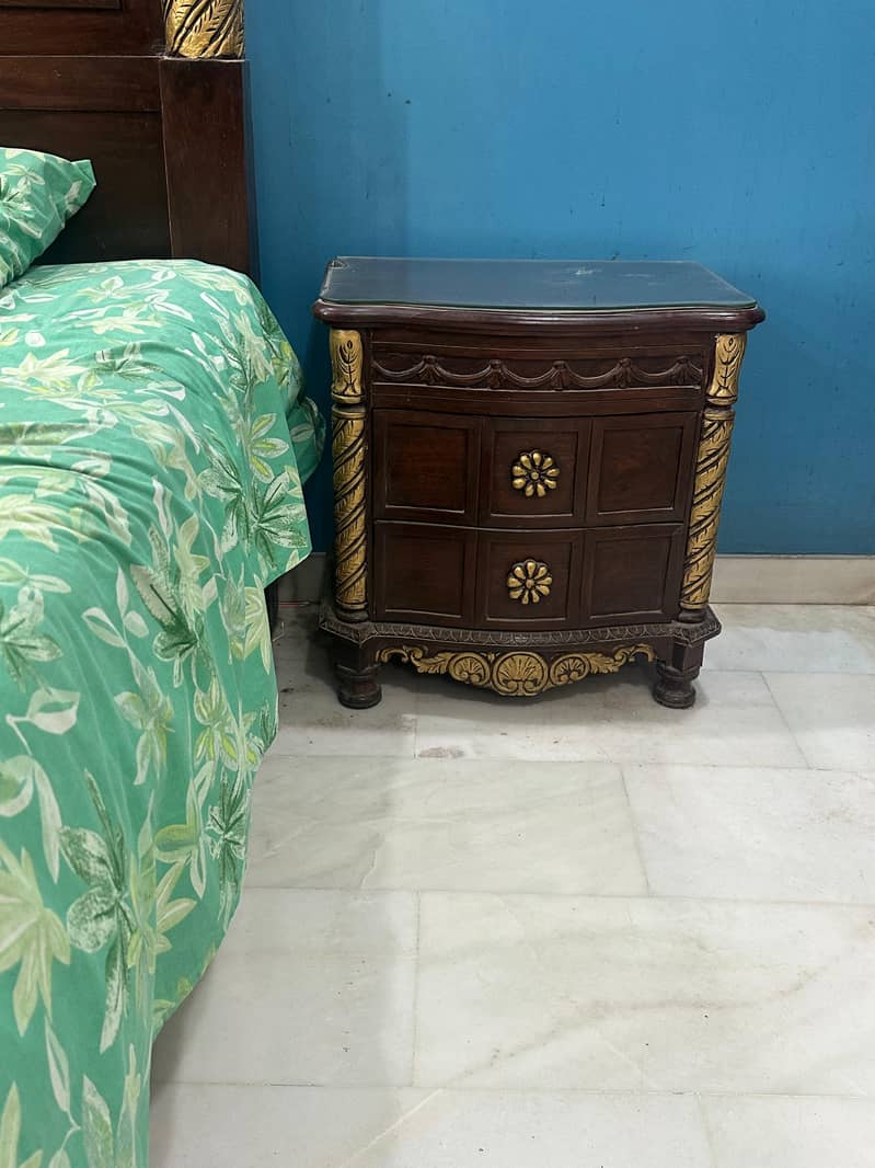 King size bed SOLID WOOD 2