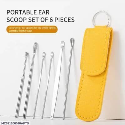 portable Ear scoop set 6 Peace