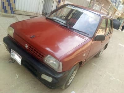 Suzuki Mehran 1991 model red colour good condition. only petrol