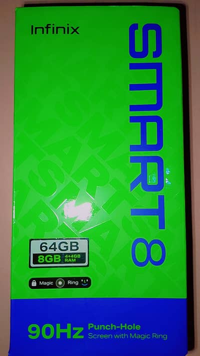 Title:  Infinix Smart 8 4GB/64GB PTA Approved - 10/10 Condition Box C