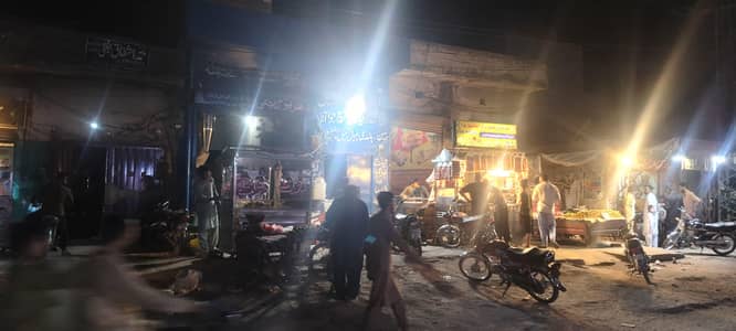 13 Marla commercial area, 3 shops and 4 ready residential portions