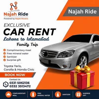 Rent A Car, Self rent a car, Monthly Rent Car, Car Rental, Najah mover