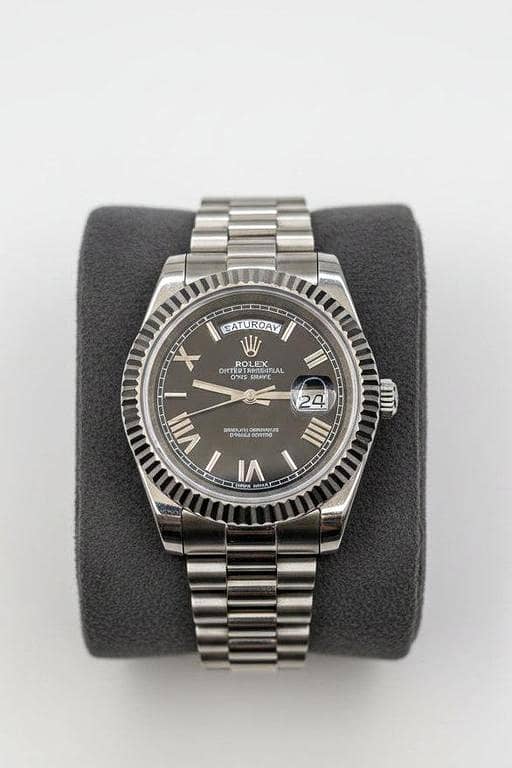 Black Dial Day-Date Custom Watch – President Bracelet | Time N Treasure