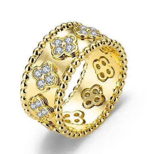 Perlée clovers ring, medium model