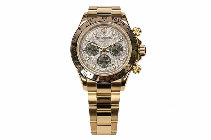 Cosmograph Daytona Watch – Rose Gold with Meteorite Dial | Luxury Chronograph