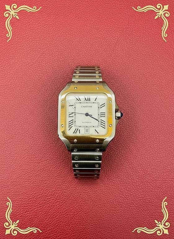Cartier Santos Two-Tone Gold & Silver