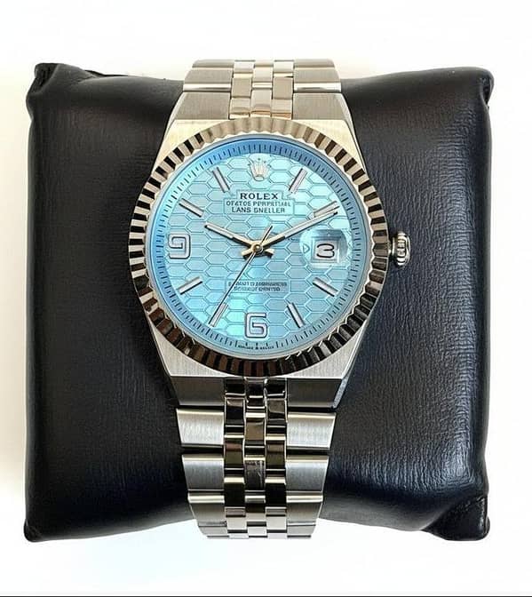 Land-Dweller Ice Blue Dial with Flat Jubilee Bracelet