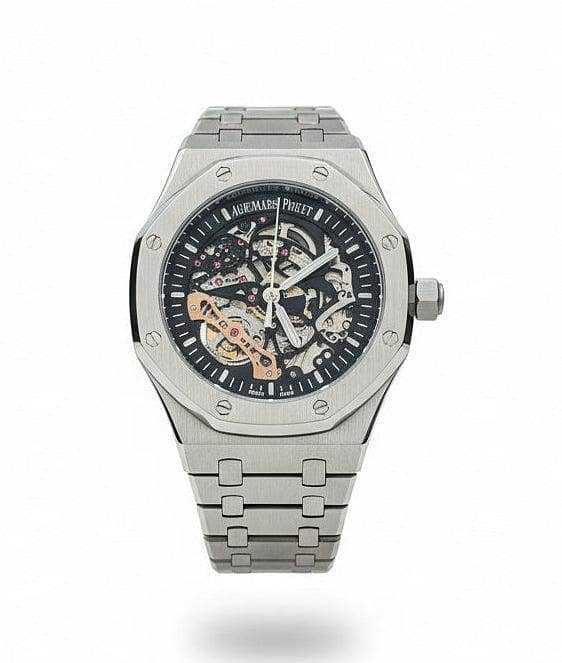 Royal Oak Skeleton Watch – Black Dial | Automatic Movement | Luxury Timepiece