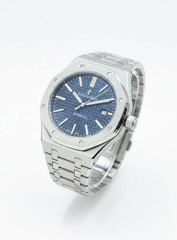 Royal Oak Blue Dial Watch | Stainless Steel Case & Bracelet | Automatic Movement