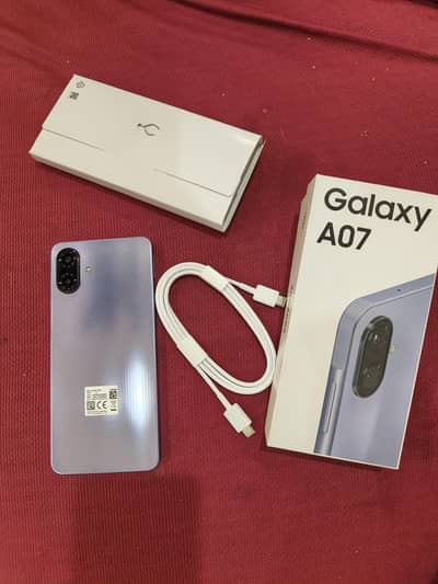 Samsung Mobile A07 5G  4/128  11 months warranty Complete box.