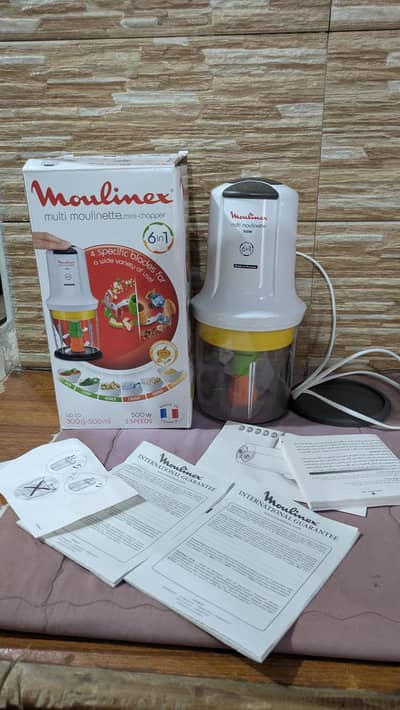 Moulinex Multi Moulinette 6-in-1 Mini Chopper imported from saudia