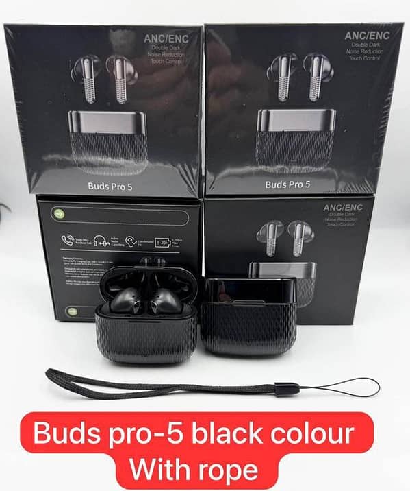 Buds Pro 5 Wireless Earbuds with Smart Touch Control and Type-C Fast Charging