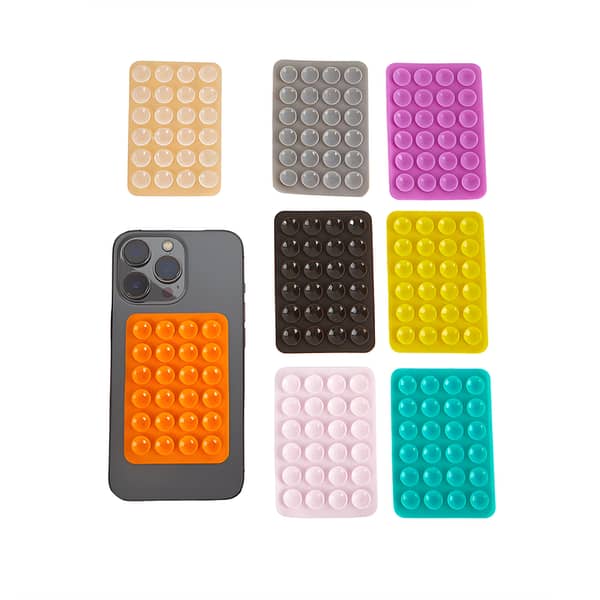 Silicone Suction Pad for Mobile Phone Fixture with 3M Adhesive
