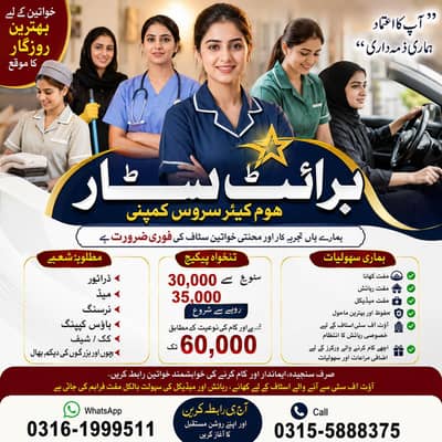 Housekeeping female h hiring stop cook baby seater patient care nurs