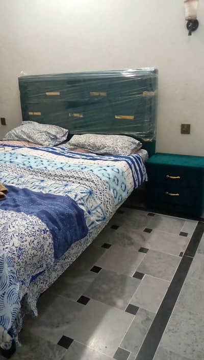 velvet wooden bed for sale