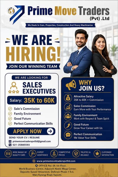 we are hiring for indoor office work male & female staff