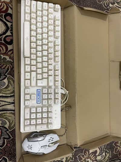 Rgb keyboard with mouse