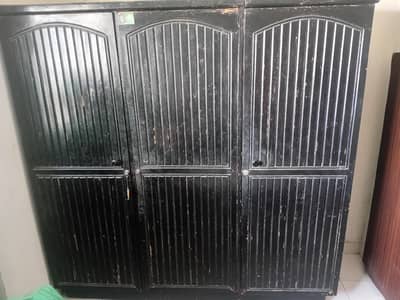 3 Door Wooden Almari - Urgent Sale